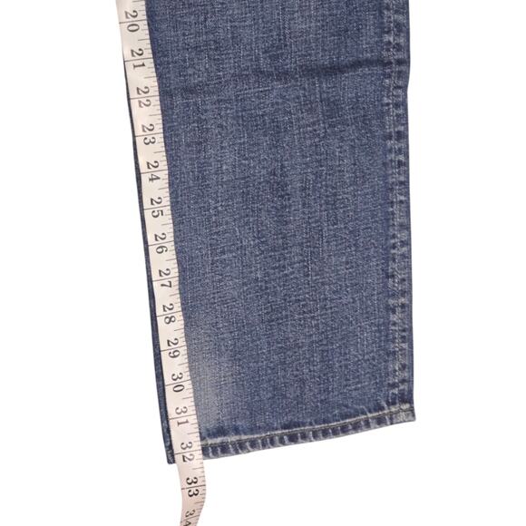 EXPRESS Straight Leg Men's relaxed Dark Wash Blue Denim Jeans 32 x 32 - Picture 6 of 7